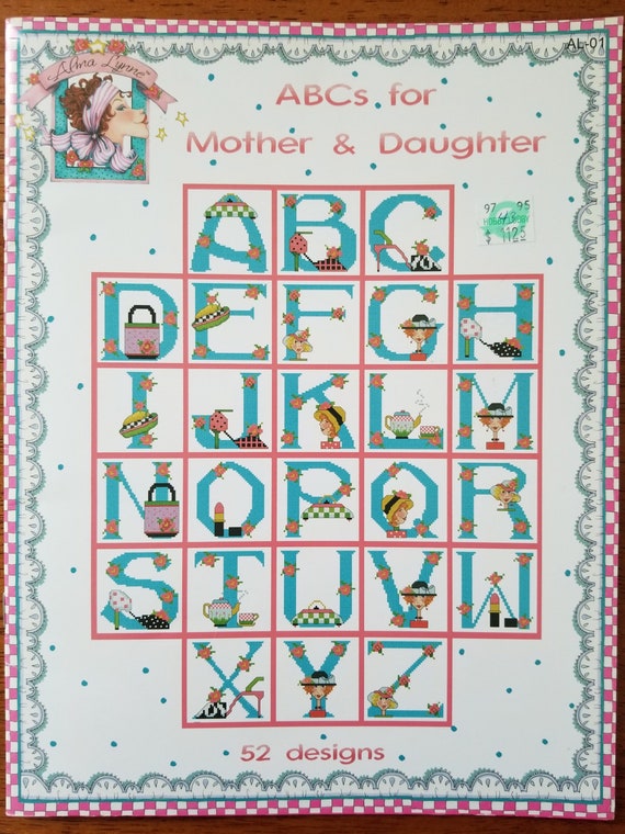 Abcs For Mother Daughter Counted Cross Stitch Pattern Etsy
