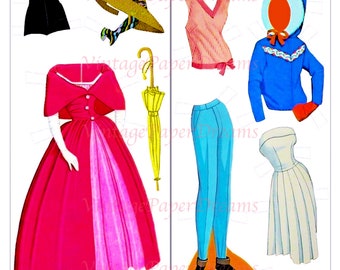 Miss Missy Paper Dolls: Dress up Games Paper dolls