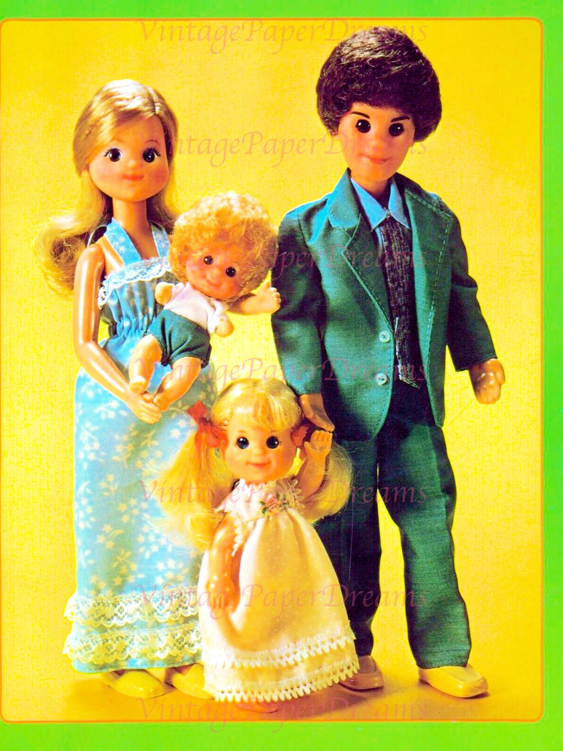 Vintage Paper Doll Printable PDF Sunshine Family Paper Doll - Etsy