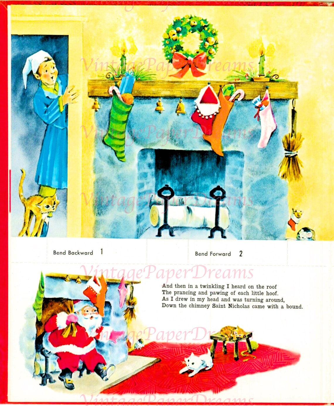 Vintage Christmas Printable PDF the Night Before Christmas - Etsy