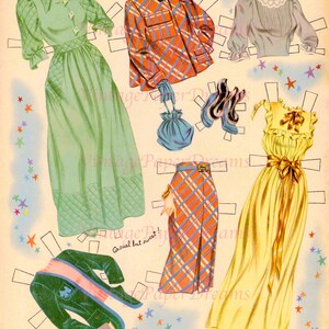 Vintage June Allyson paper doll set