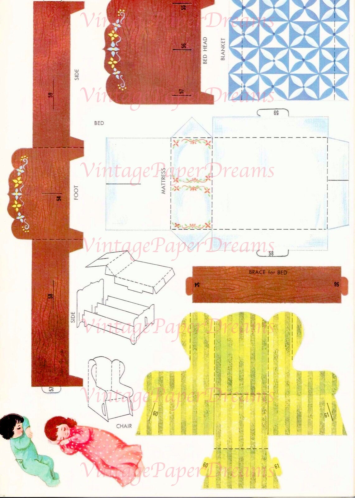 Vintage Christmas Printable PDF Night Before Christmas Paper - Etsy