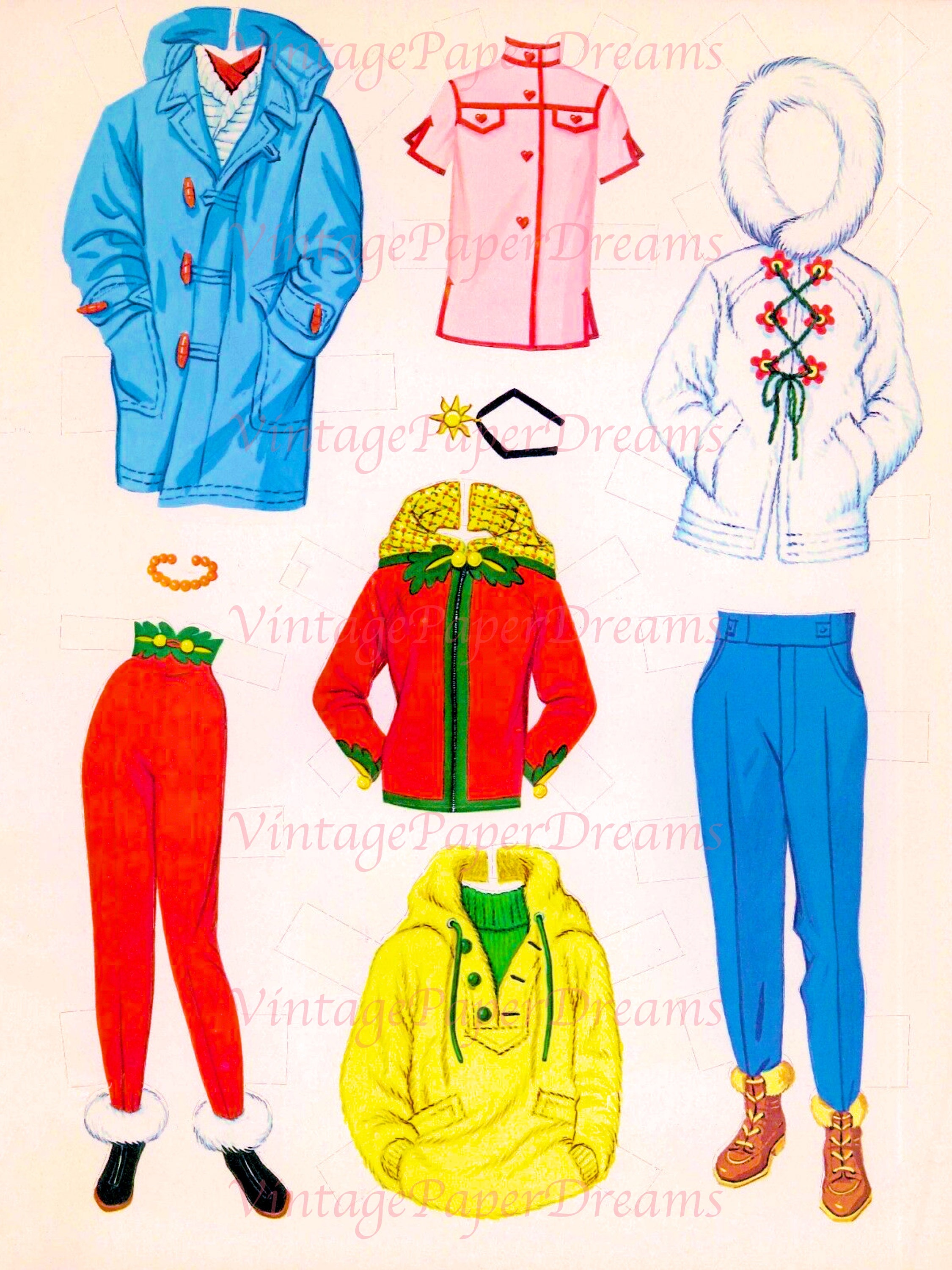 Barbie Paper Doll Printable PDF barbie Ken Paper Doll - Etsy