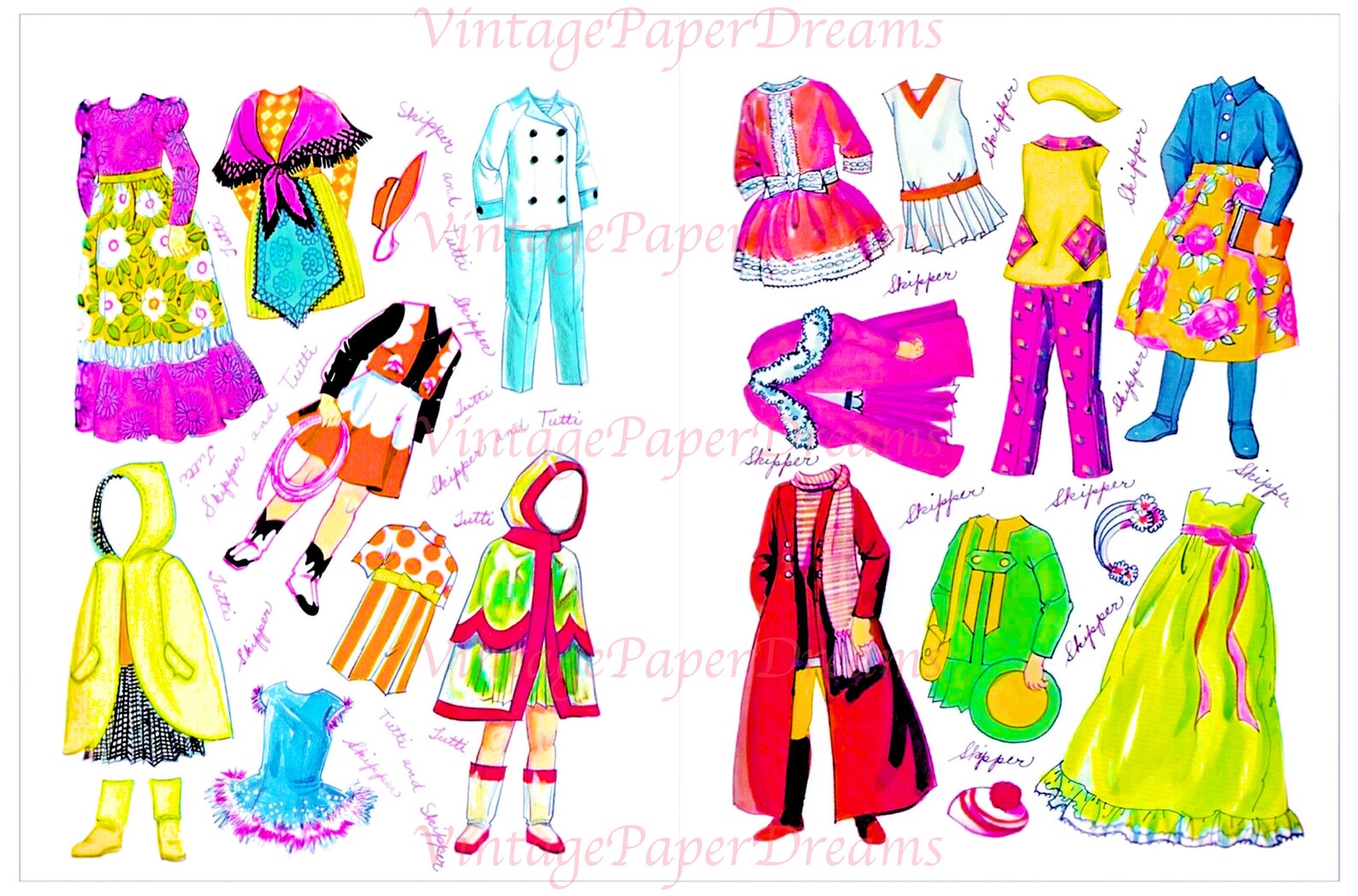 Barbie Paper Doll Printable PDF Barbie Paper Doll Vintage - Etsy