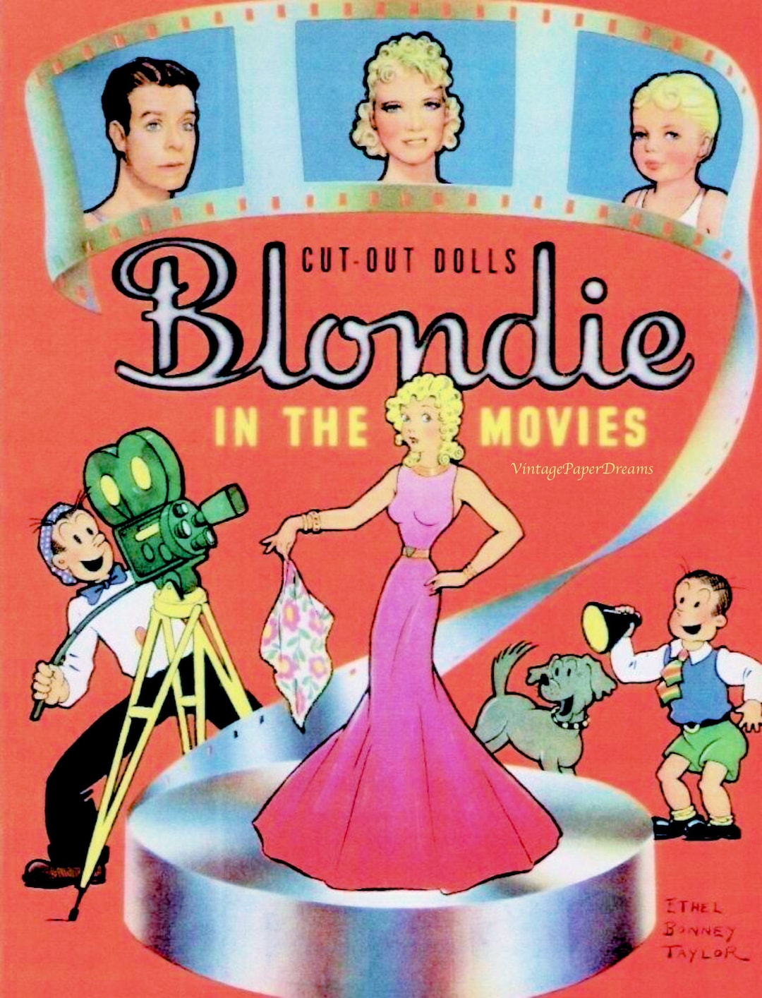 Vintage Comic Book Art Printable PDF • blondie Paper Dolls • 30s 1930s ...