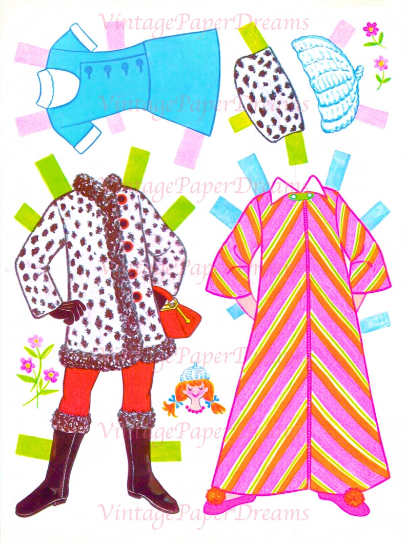 Vintage Paper Doll Printable PDF crissy Paper Doll 70s 1970s Paper Doll ...