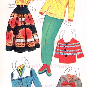 Vintage Paper Doll Printable PDF Nancy Takes a Trip Paper Doll 60s ...
