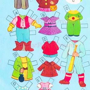 Vintage Paper Doll Printable PDF • Dozen Cousins Paper Doll • 60s 1960s ...