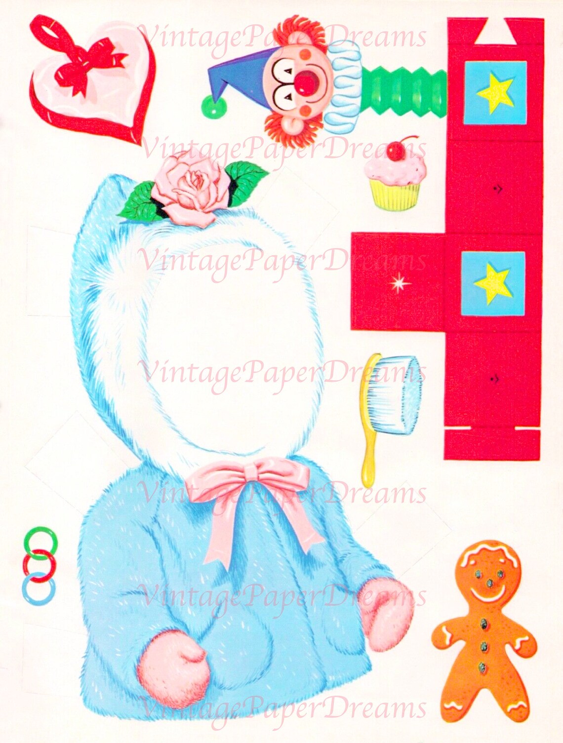 Vintage Paper Doll Printable PDF Chatty Baby Paper Doll Etsy