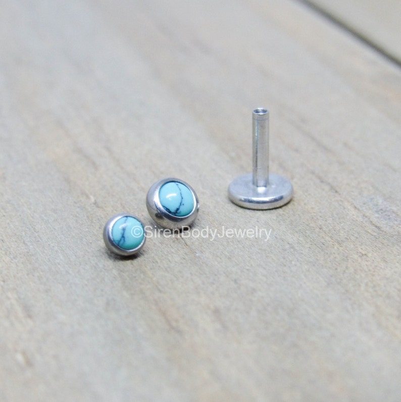 Turquoise flat back earrings Clearance