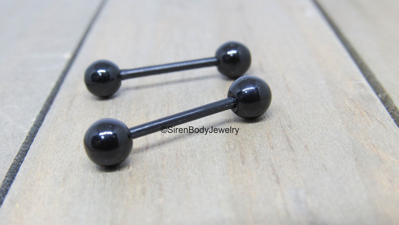 Nipple piercing retainer 14g black Bio flex flexible barbells Etsy