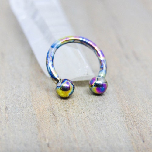 Horseshoe With Synthetic Stones Etsy