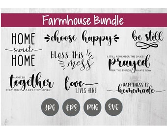 Bundle/ Farmhouse svg/ Farmhouse Bundle/ svg bundle/ cricut cut files/ cricut svg/ Farmhouse Quote svg/ Farmhouse Quote Bundle