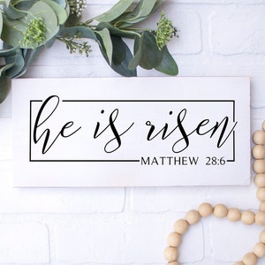 Ele ressuscitou svg, Ele ressuscitou Páscoa svg, Páscoa svg, Mateus 28:6 svg, Cricut Cut Files, Ele ressuscitou placa