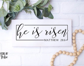 He is Risen svg, He is Risen Easter svg, Easter svg, Matthew 28:6 svg, Cricut Cut Files, He is Risen Sign