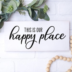 Este é o nosso lugar feliz svg/ Happy Place svg/ Happy Motivational svg/ Cricut Cut Files/ Cricut svg