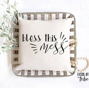 Segne diese Mess Svg / Bauernhaus Zitat Svg / Bless diese Mess / Cricut geschnitten Dateien / Cricut Svg