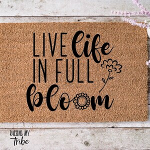 Live Life in Full Bloom svg/ Live Life in Full Bloom/ Springtime svg/ Spring svg/ Cricut Cut Files
