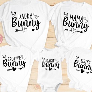 Mama Bunny svg/ Daddy Bunny svg/ Brother Bunny svg/ Sister Bunny svg/ Baby Bunny svg/ Big & Little Brother and Sister svg/ Family Bunny svg