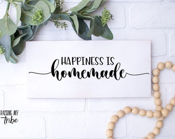 Happiness Is Homemade svg/ Happiness Is Homemade/ Farmhouse Quote svg/ Farmhouse Quote/ Cricut Cut Files/ Cricut svg