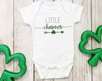 Little Charmer svg/ Little Charmer/ St. Patrick's Day Onesie svg/ St. Patrick's Day Onesie/ Cricut Cut Files