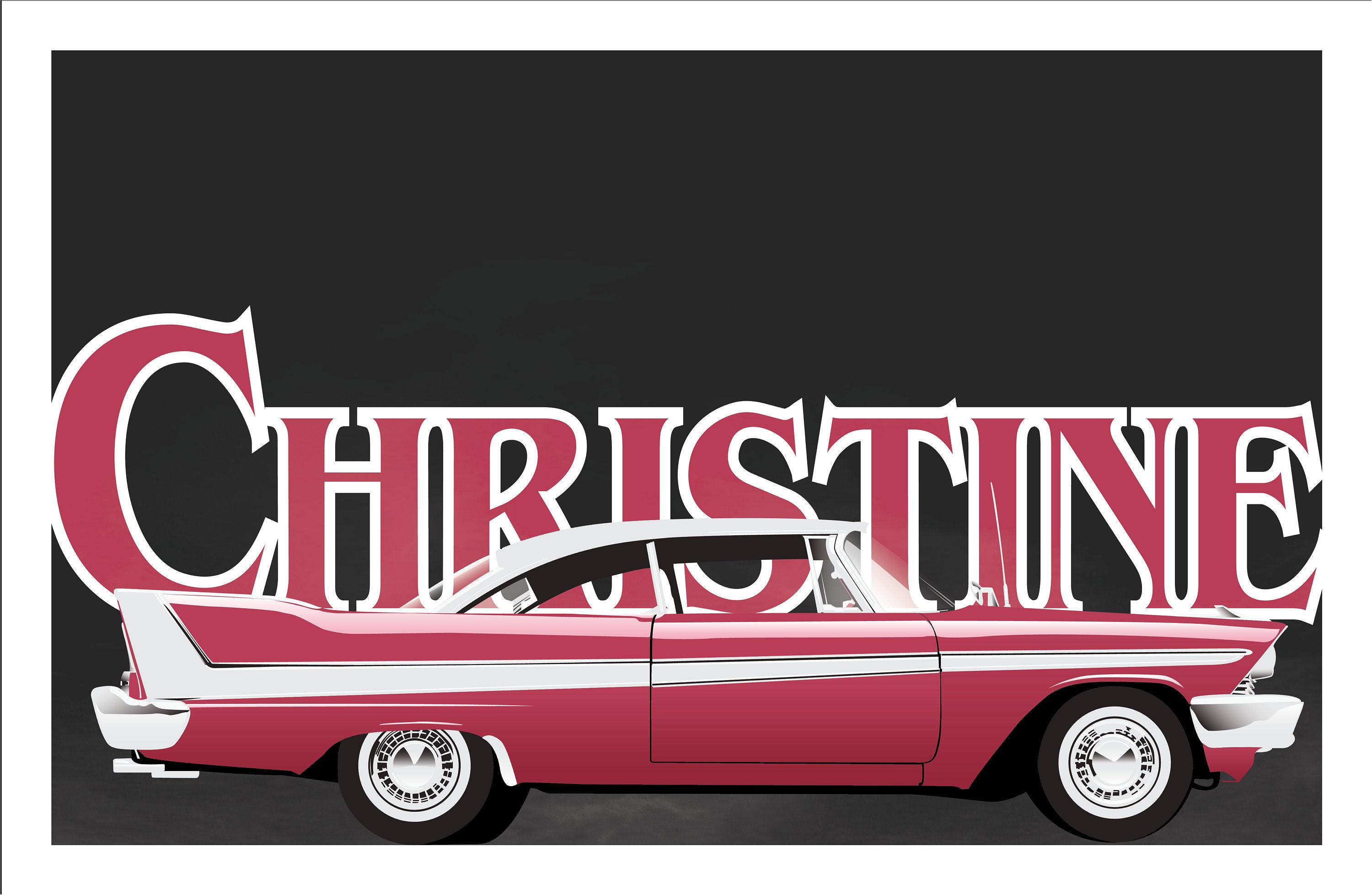 Stephen King Christine Darnell's Auto Sticker for Sale by addieixmarie