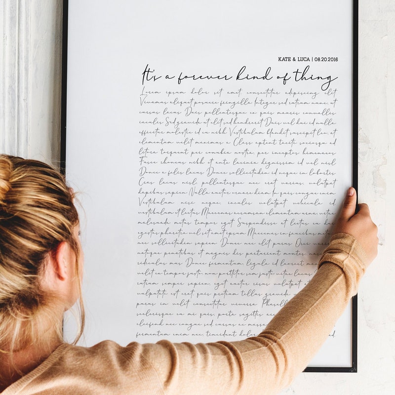 Song Lyrics Wall Art - Etsy