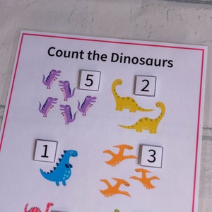 Educational Activity, Numbers Worksheet, Homeschool Printable, Busy Binder for Kids, Montessori Learning, Counting Game