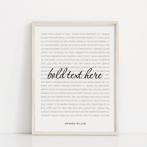 Song Lyrics Wall Art - Etsy