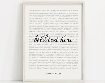 Song Lyrics Wall Art, Custom Printable Song, Personalized Music Poster, Unique Anniversary Gift, First Dance Wedding Song