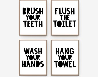 Kids Bathroom Decor Etsy