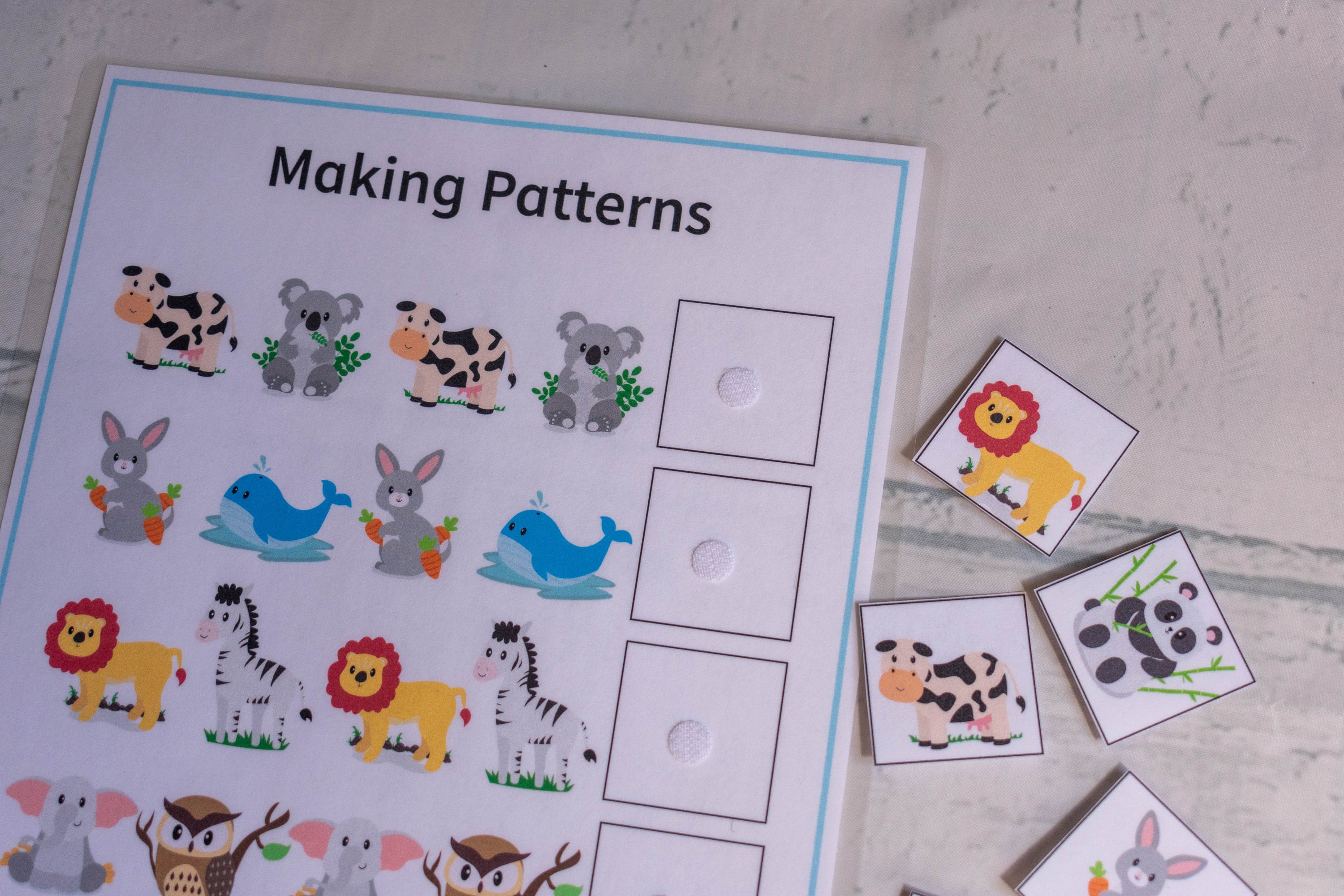 Educational Activity Pattern Worksheet Homeschool Printable | Etsy