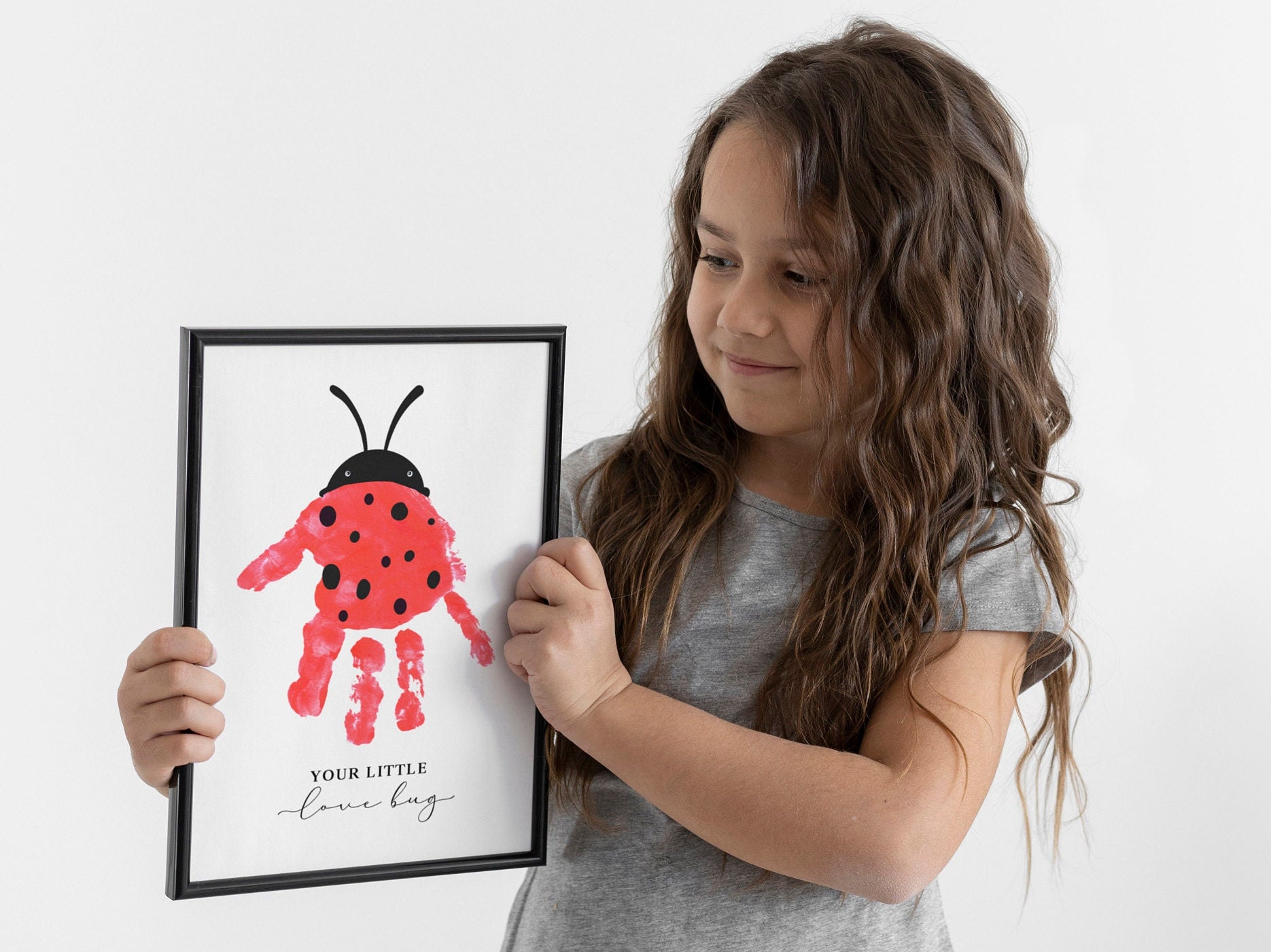 Ladybug Handprint Art: Father's Day DIY Craft (digital Download) - Etsy