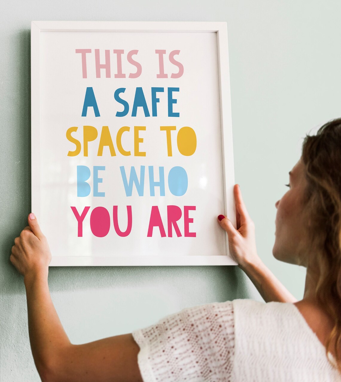 This is a Safe Space to Be Who You Are Motivational Quote Etsy