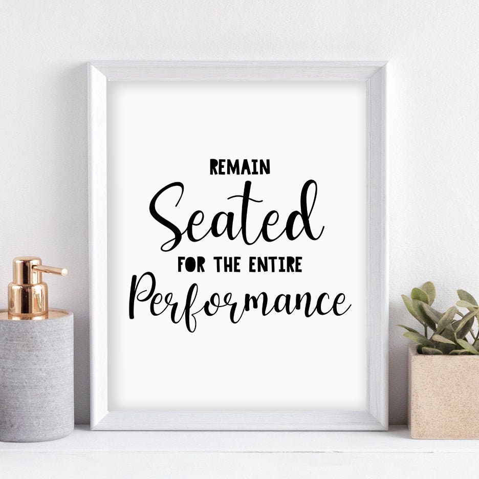 Bathroom Wall Art Set of 4 Funny Bathroom Wall Print Enjoy Etsy