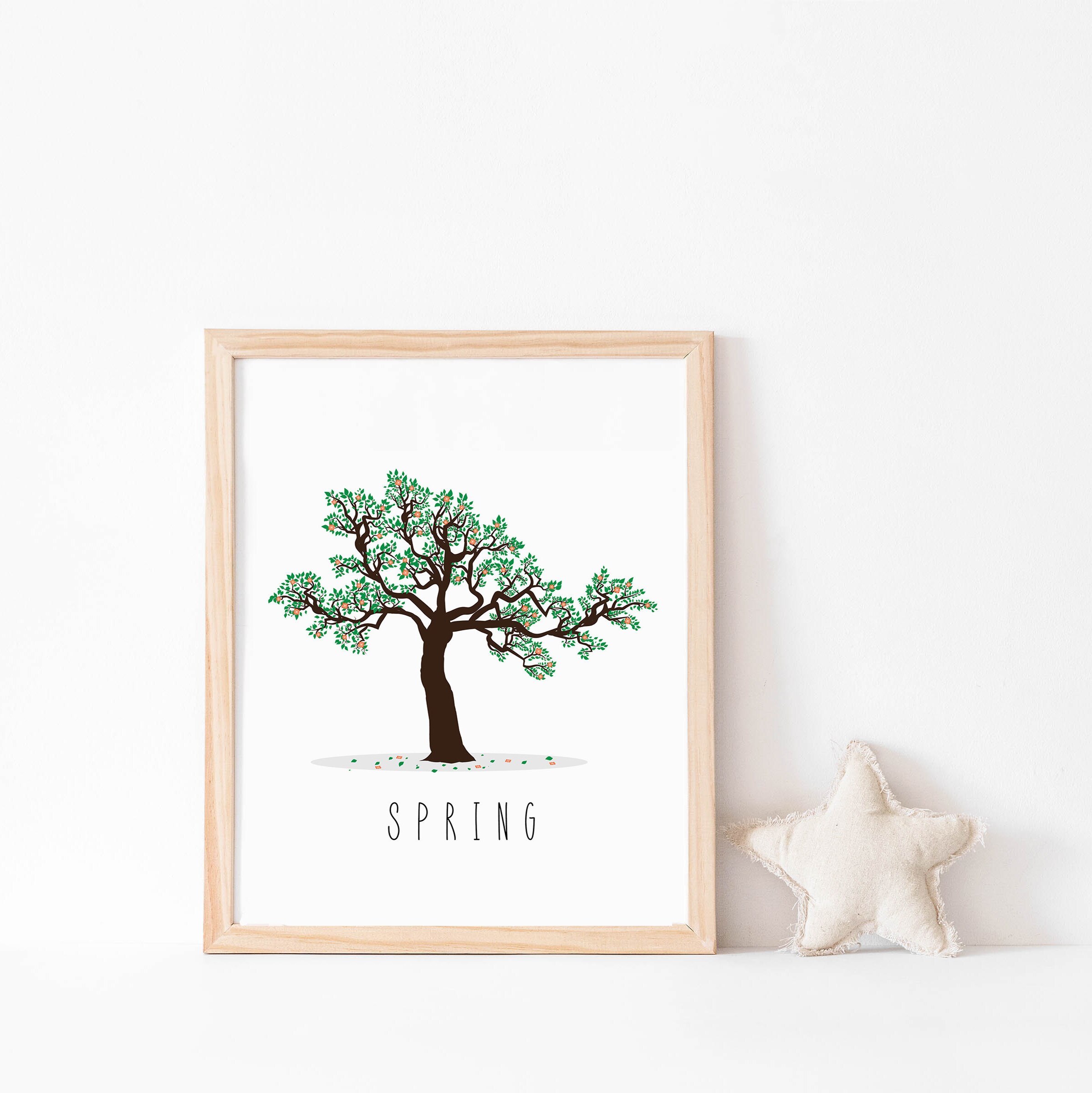 Four Seasons Wall Art Winter Spring Summer Fall Autumn | Etsy