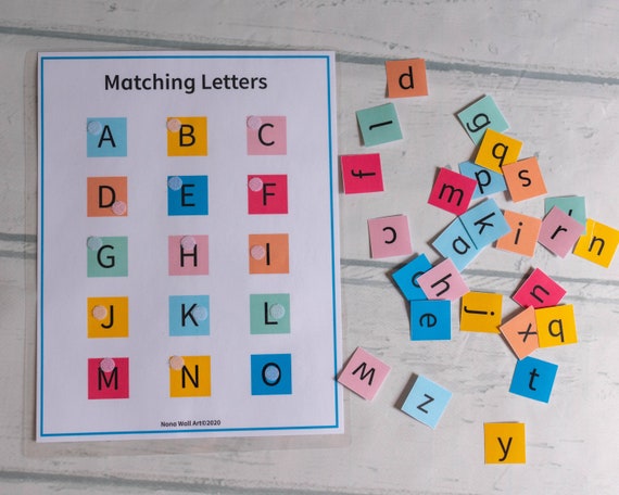Educational Activity, Alphabet Worksheet, Homeschool Printable, Busy Binder for Kids, Montessori Learning