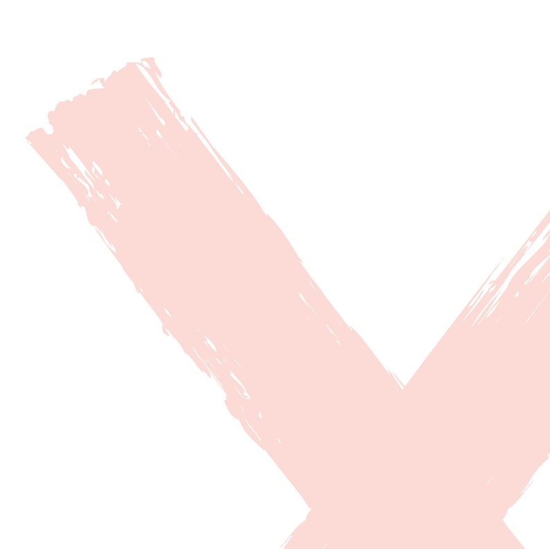 X O Wall Art Set of 2 Blush Pink XO Hugs and Kisses Poster Etsy