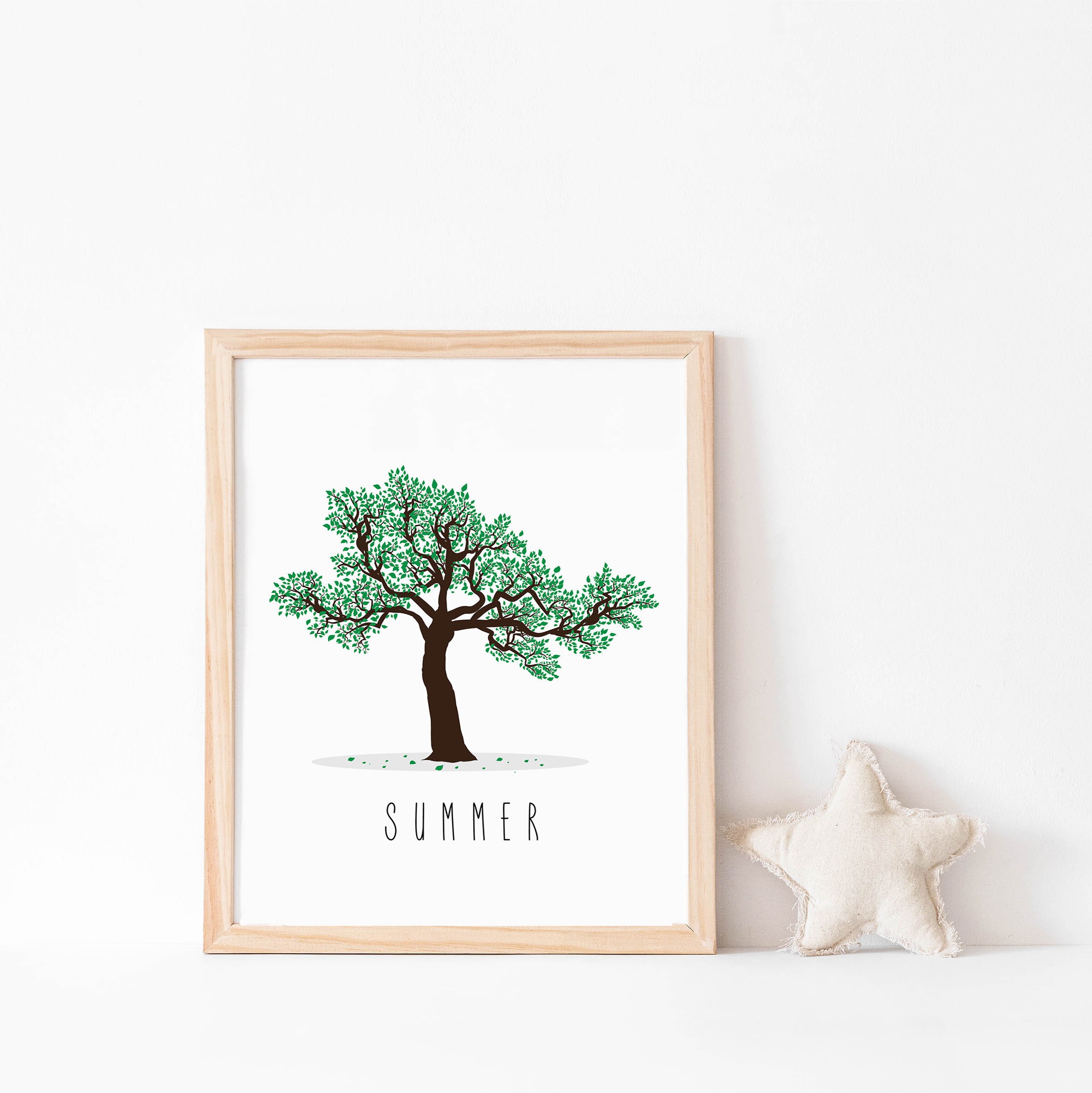 Four Seasons Wall Art Winter Spring Summer Fall Autumn | Etsy