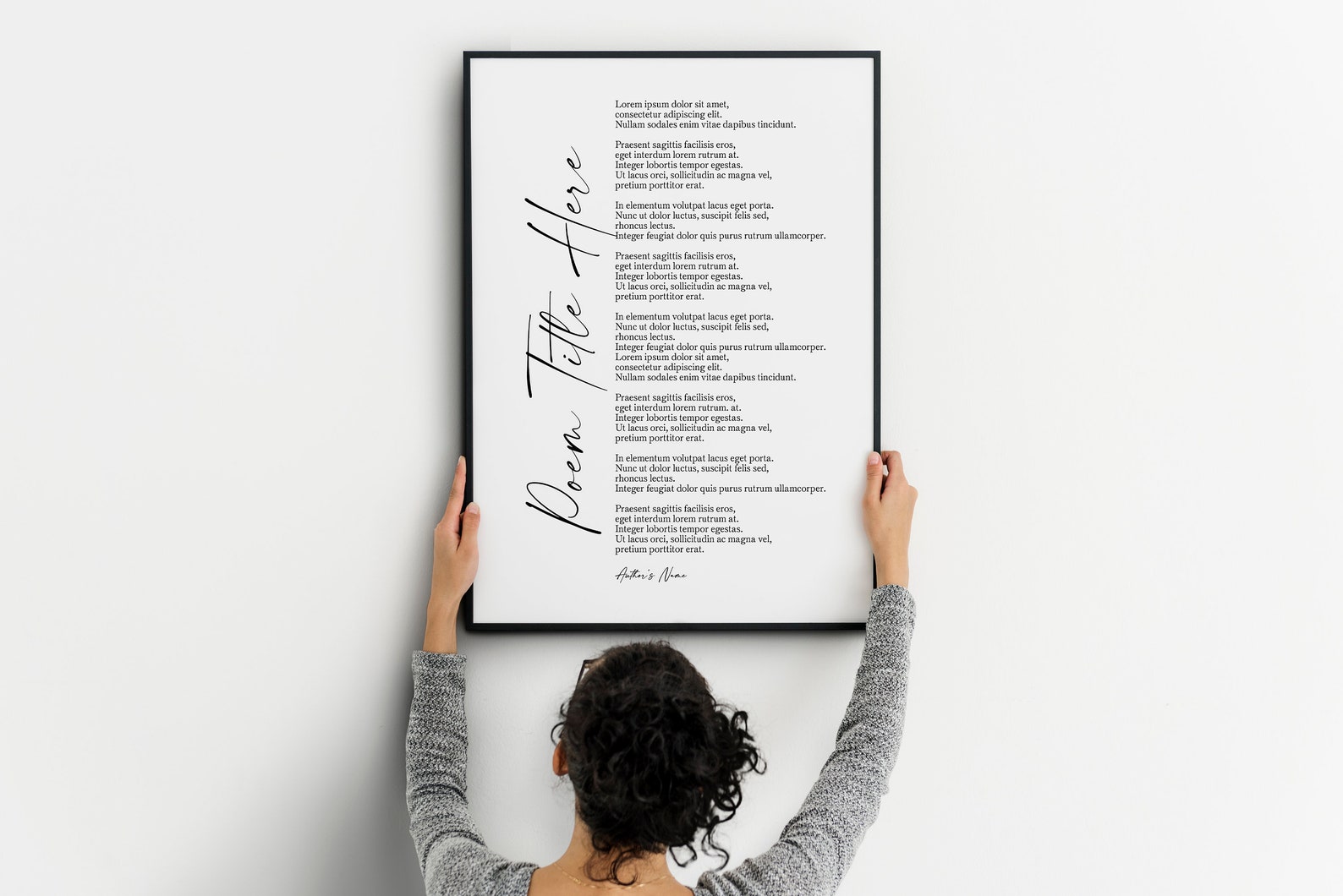 Custom Poem Art Print: Personalized Poetry Gift (digital File) - Etsy