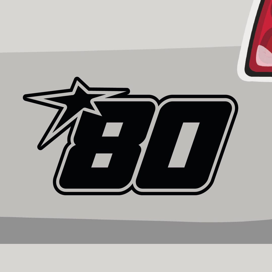 Tag 80 Sticker Start Number 80 Sticker Number Sticker Race Star Car Bike Adhesive - Etsy