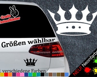 Crown King Glue -6 Sizes- Sticker Queen Crown King Prince Sticker Gift