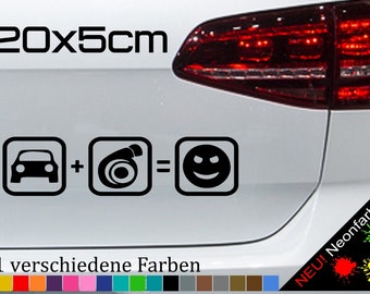 Car Turbo Fun Sticker Sticker Bi Turbo Charger Tuning PS V6 JDM GTI 20 x 5 cm in 21 colors