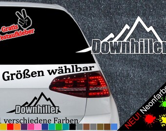 Downhill Aufkleber MTB Sticker -6 Größen- Decal Sport Fully Dämpfer Mountainbike