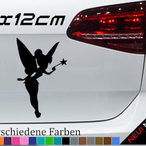 Tinkerbell Fairy Sticker Magic Fairy Tale Legend Sticker Fairy Dust Car Fairy 19 x 12 cm in 21 colors