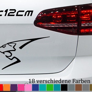 Lion Sticker 19 x 12 cm Lion Roar Optics Silhouette 206 207 208 307 308 407 RCZ JDM in 18 colors