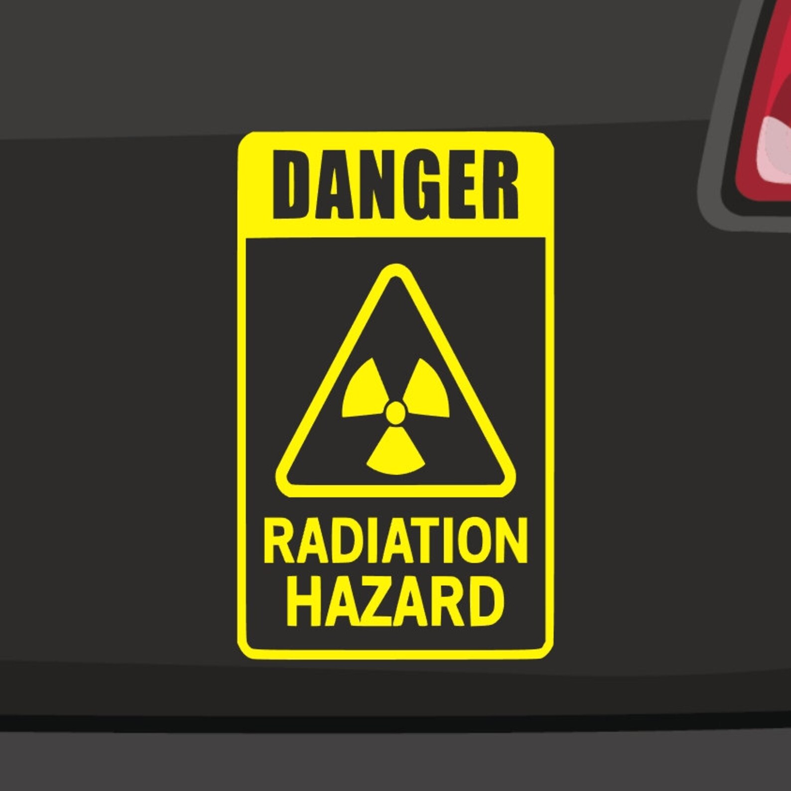Radiation Hazard Sticker 6 Size Radiation Hazard Radioactive Etsy UK