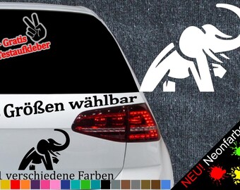 Elephant Tribal Sticker -6 Sizes 21 Colors- Pachyderm Dumbo Proboscis Animal India