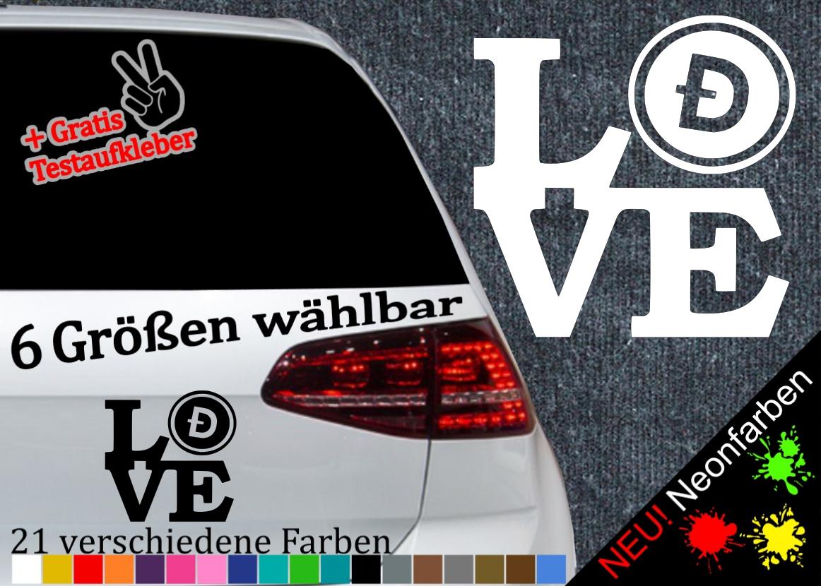 DOGE Love Sticker -6 Sizes 21 Colors- Dogecoin Crypto Trade Hold Blockchain  - Etsy