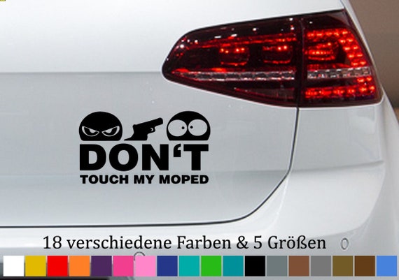 Autoaufkleber - Roller Silhouette Mofa 50ccm - Stic Produktbild-Vorschau 5